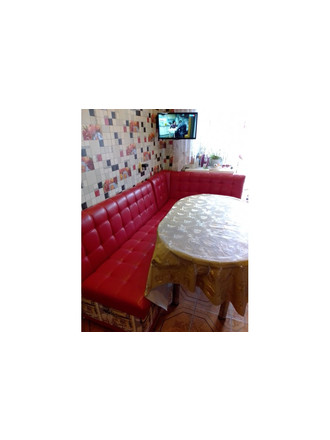 Кухонный диван Лофт (красно-белый)