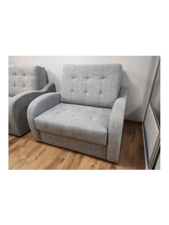 Кресло-кровать Эврика 2-х местный (голубовато-серый)